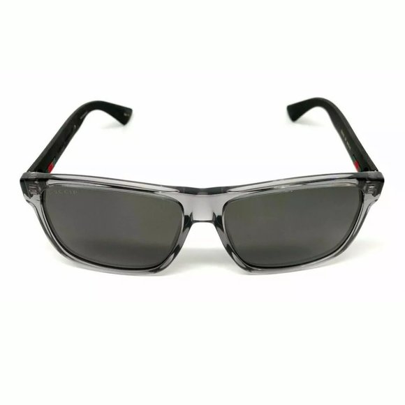Gucci Men'sBlack and Grey Square Sunglasses! - Picture 2 of 3